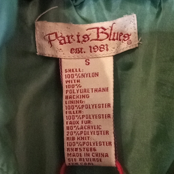 Kids Vest-green|fur hood - Picture 5 of 5